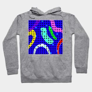 blue yellow orange abstract texture Hoodie